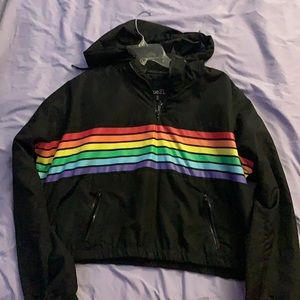 It’s a crop top jacket.